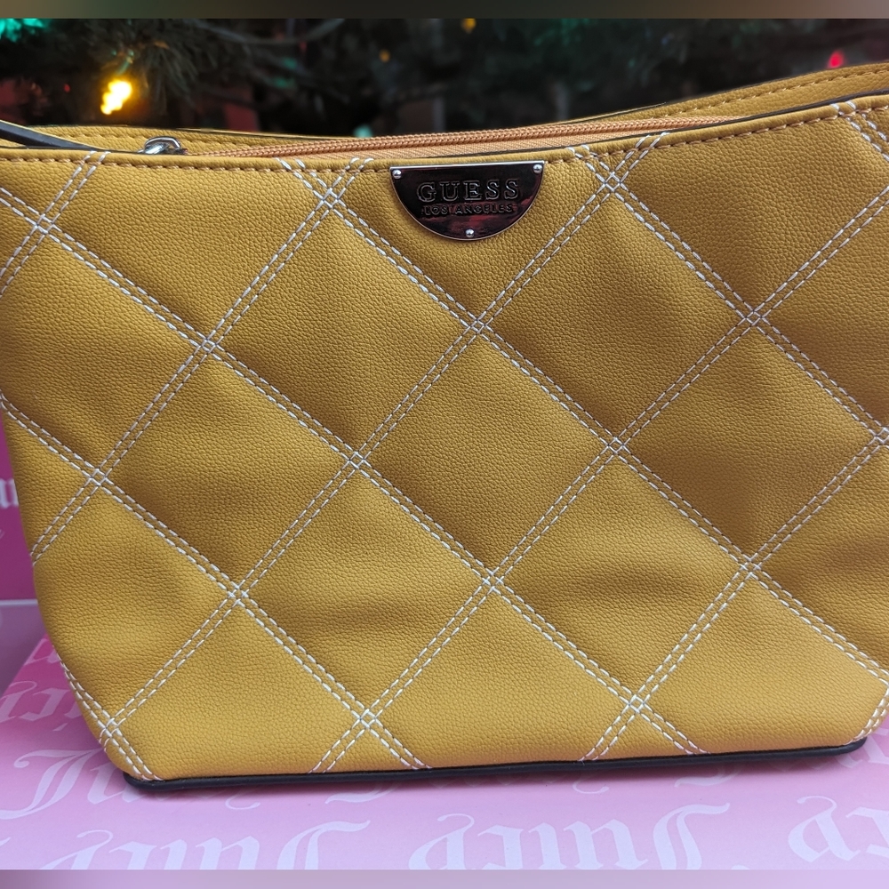 BNWOT Guess Mustard Yellow Crossbody Purse Bought In Early 2000